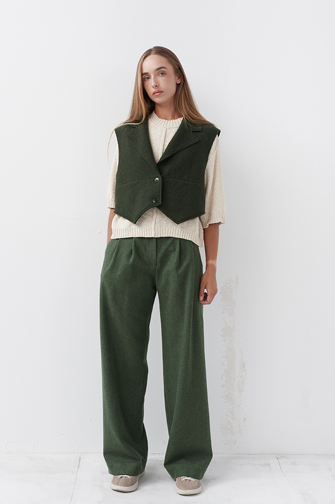 Штани вовна зелений (БР 85)